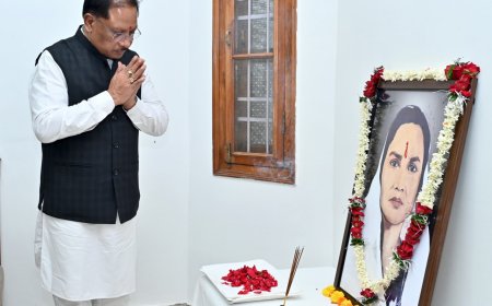 रायपुर : मुख्यमंत्री श्री साय ने छत्तीसगढ़ की पहली महिला सांसद मिनीमाता की पुण्यतिथि पर उनके अविस्मरणीय योगदान को किया नमन