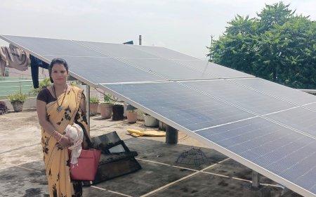 रायपुर : पीएम सूर्य घर से रोशन हो रहा अकत राम ध्रुव का घर
