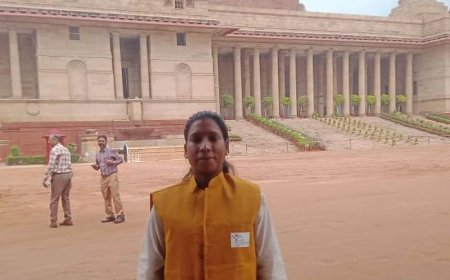 राष्ट्रपति भवन में आयोजित एट होम रिसेप्शन में शामिल हुई बगीचा की सुमन तिर्की