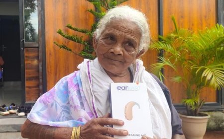 श्रवणदोष से पीड़ित चाका बाई को मिला श्रवण यंत्र