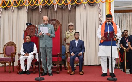 राज्यपाल श्री डेका ने दिलाई तीन मंत्रियों को शपथ