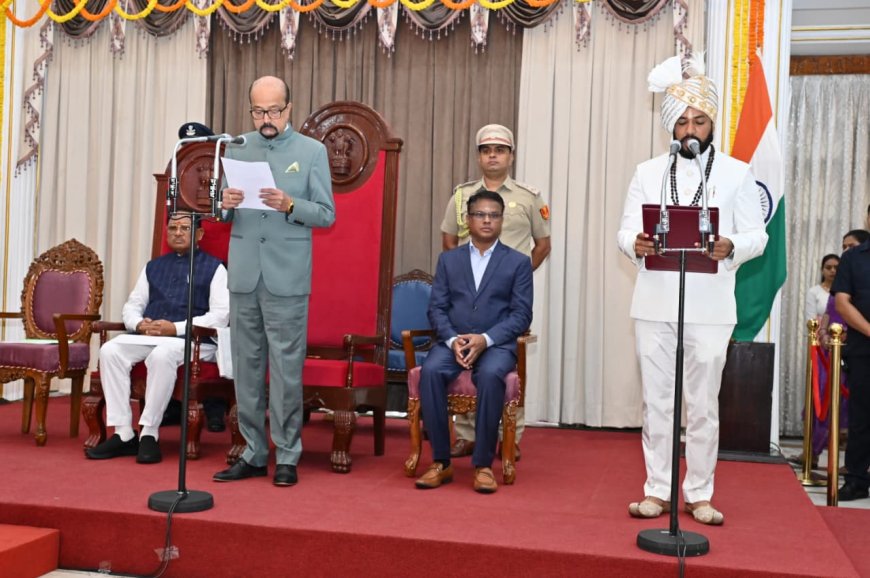 राज्यपाल श्री डेका ने दिलाई तीन मंत्रियों को शपथ