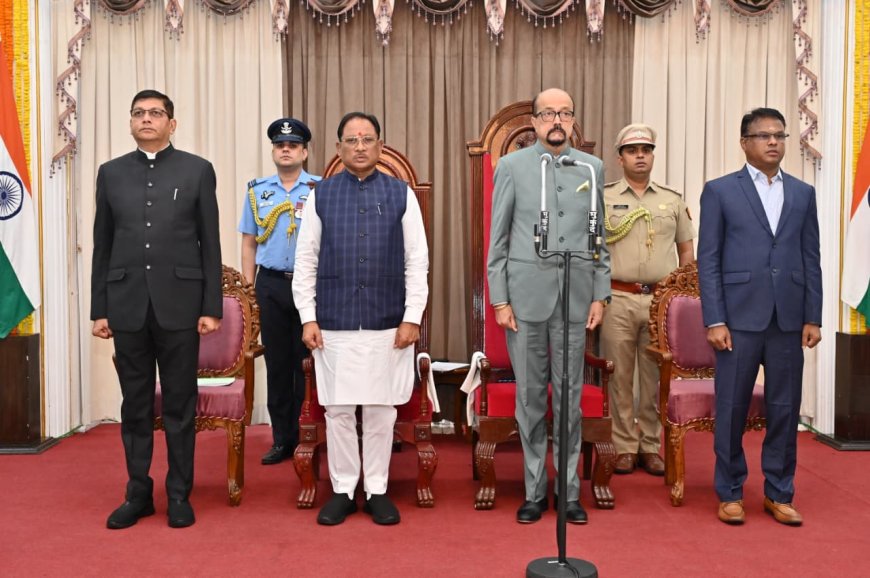 राज्यपाल श्री डेका ने दिलाई तीन मंत्रियों को शपथ