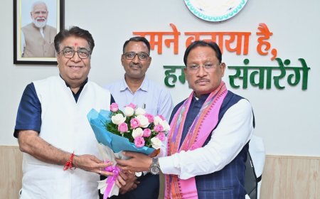 IIIT Naya Raipur Director Prof. Omprakash Vyas calls on CM