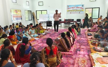 "पोषण भी पढाई भी" थीम पर आंगनबाड़ी कार्यकर्ताओं को दिया गया प्रशिक्षण