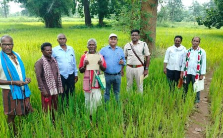 धरती आबा के तहत 42 आदिवासी किसानों को प्रदान किया गया वन अधिकार पत्र