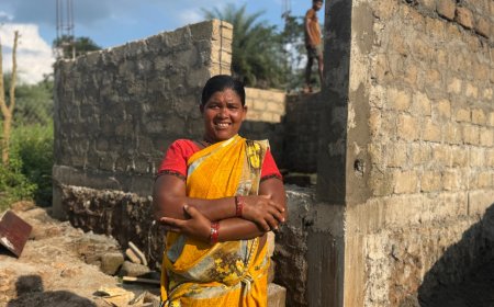 राजमिस्त्री प्रशिक्षण प्राप्त कर पायको ने बनाया अपना पक्का घर