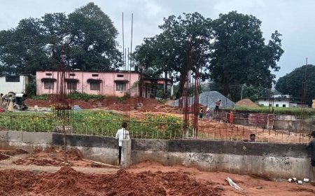 बगीचा में आधुनिक इनडोर बैडमिंटन स्टेडियम का निर्माण प्रारंभ