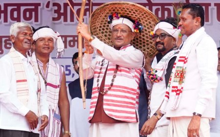 जगदलपुर में धुरवा समाज के संभाग स्तरीय नुआखाई मिलन समारोह एवं नवनिर्मित सामाजिक भवन 