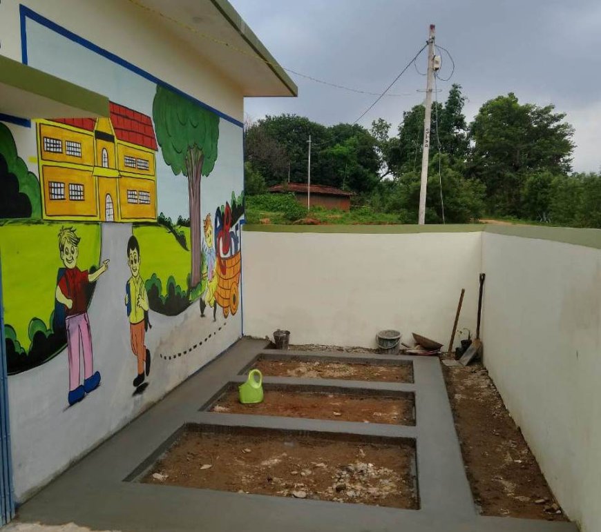 महानगरों के प्ले स्कूल की तरह सुंदर आंगनबाड़ी पहाड़ी कोरवा बस्तियों में