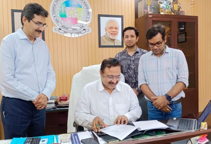 रायपुर एनआईटी-एफआईई को राष्ट्रीय इन्क्यूबेटर पुरस्कार 