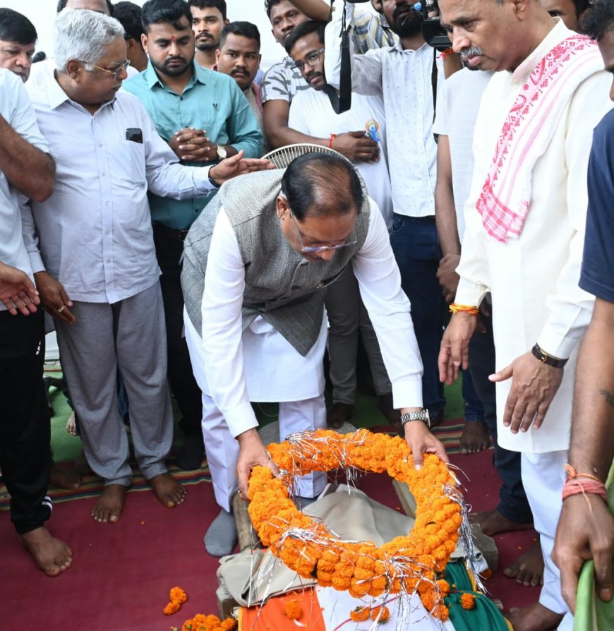 CM Sai pays tribute to former Prant Pracharak Shantaram Ji