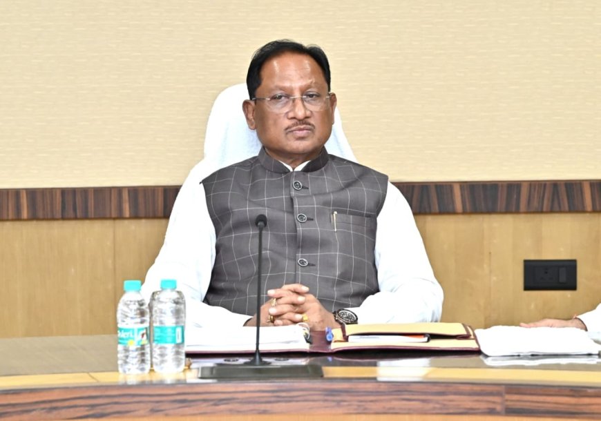 मुख्यमंत्री श्री विष्णु देव साय की अध्यक्षता में मंत्रालय, महानदी भवन में कैबिनेट की बैठक शुरू