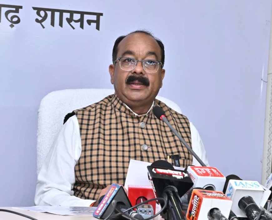 उप मुख्यमंत्री श्री अरुण साव ने कैबिनेट की बैठक में लिए गए निर्णयों की जानकारी दी