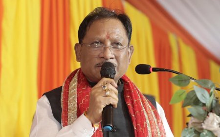 रायपुर : मुख्यमंत्री श्री विष्णु देव साय कोरबा में श्री राम कथा महोत्सव में हुए शामिल