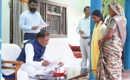 मुख्यमंत्री श्री विष्णु देव साय ने बगिया में सुनी आम जनता की समस्याएं