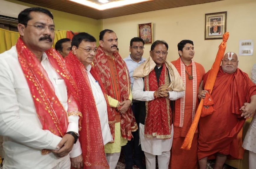 रायपुर : मुख्यमंत्री श्री विष्णु देव साय कोरबा में श्री राम कथा महोत्सव में हुए शामिल