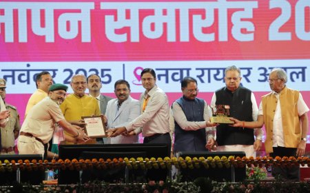 रायपुर : वन एवं जलवायु परिवर्तन विभाग की प्रदर्शनी को मिला तृतीय पुरस्कार