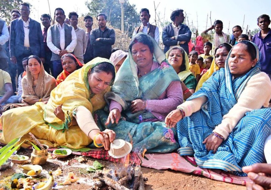मंत्री श्रीमती लक्ष्मी राजवाड़े ने मुख्यमंत्री ग्राम गौरव पथ योजना के तहत 157 लाख से अधिक के विकास कार्यों का किया भूमि पूजन 